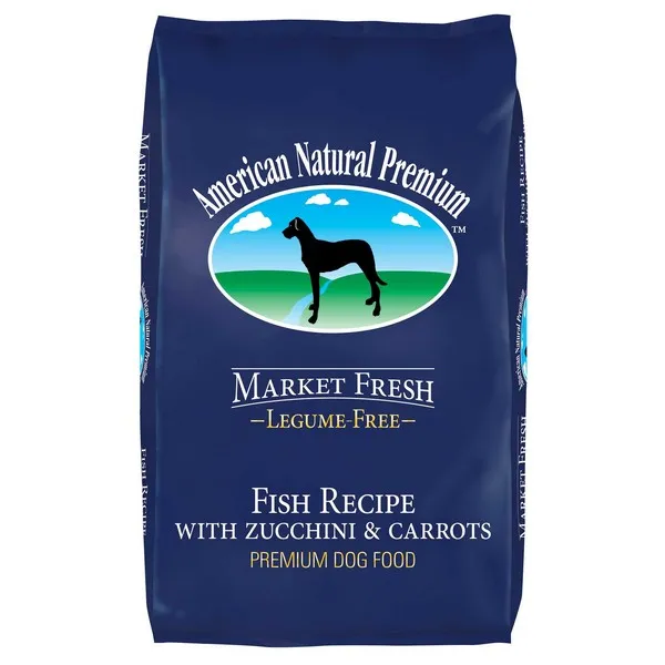 12 Lb American Natural Market Fresh Legume Free Fish With Zucchini & Carrots - Dog/Cat Supplements